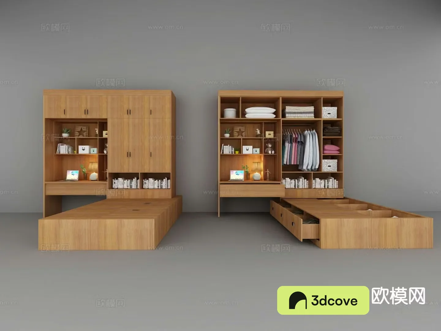 Modern tatami bed desk