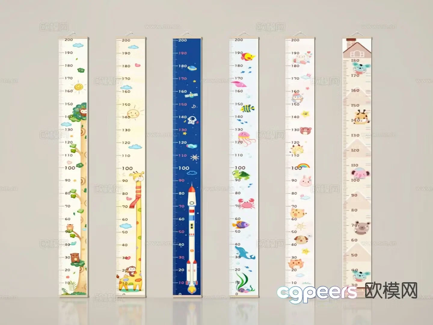 Height ruler 3d model