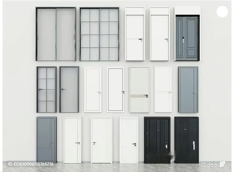 A Collection Of Doors 3D Model – 16877 – VRAY Render