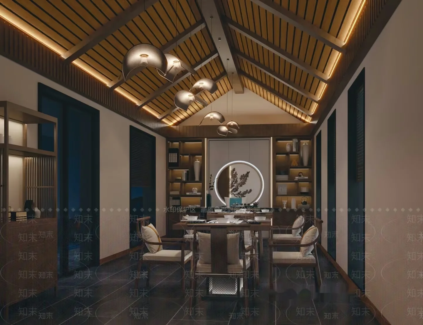 Modern Dining Room 3D Model – 5773 – VRAY Render