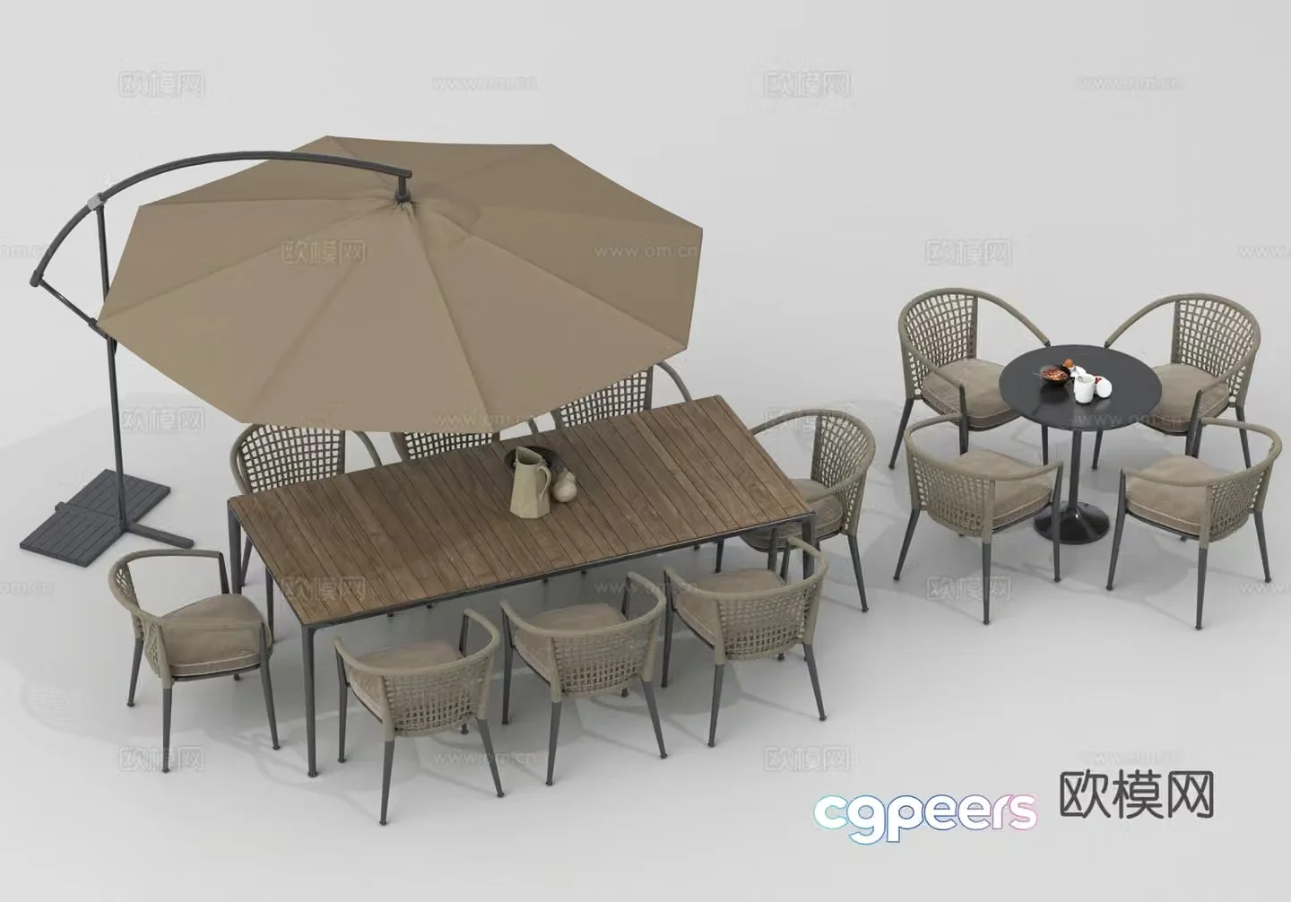 Outdoor tables and chairs camping tables and chairs 3d model