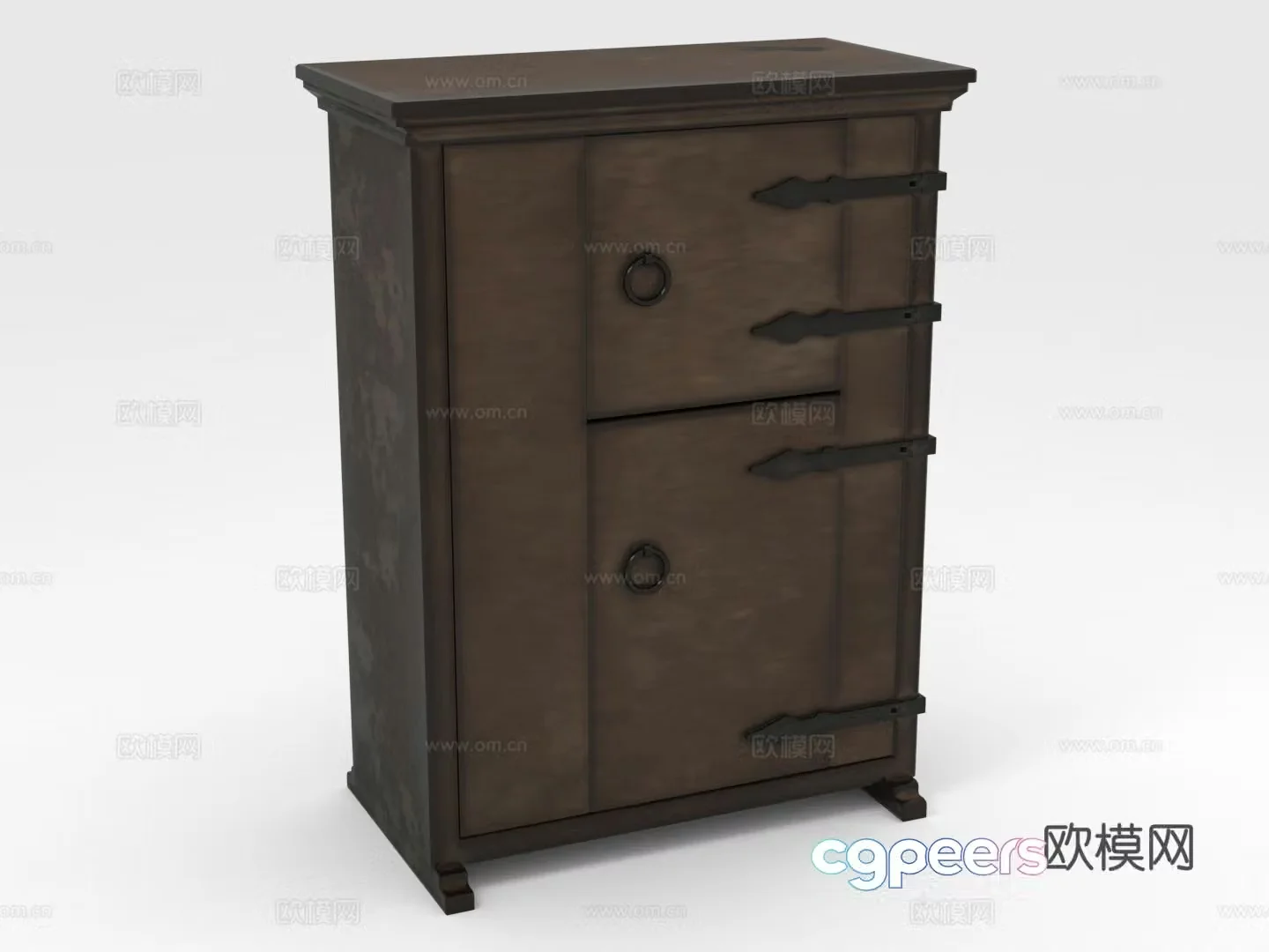 Wooden cabinet storage cabinet cabinet vertical cabinet cabinet 3d model