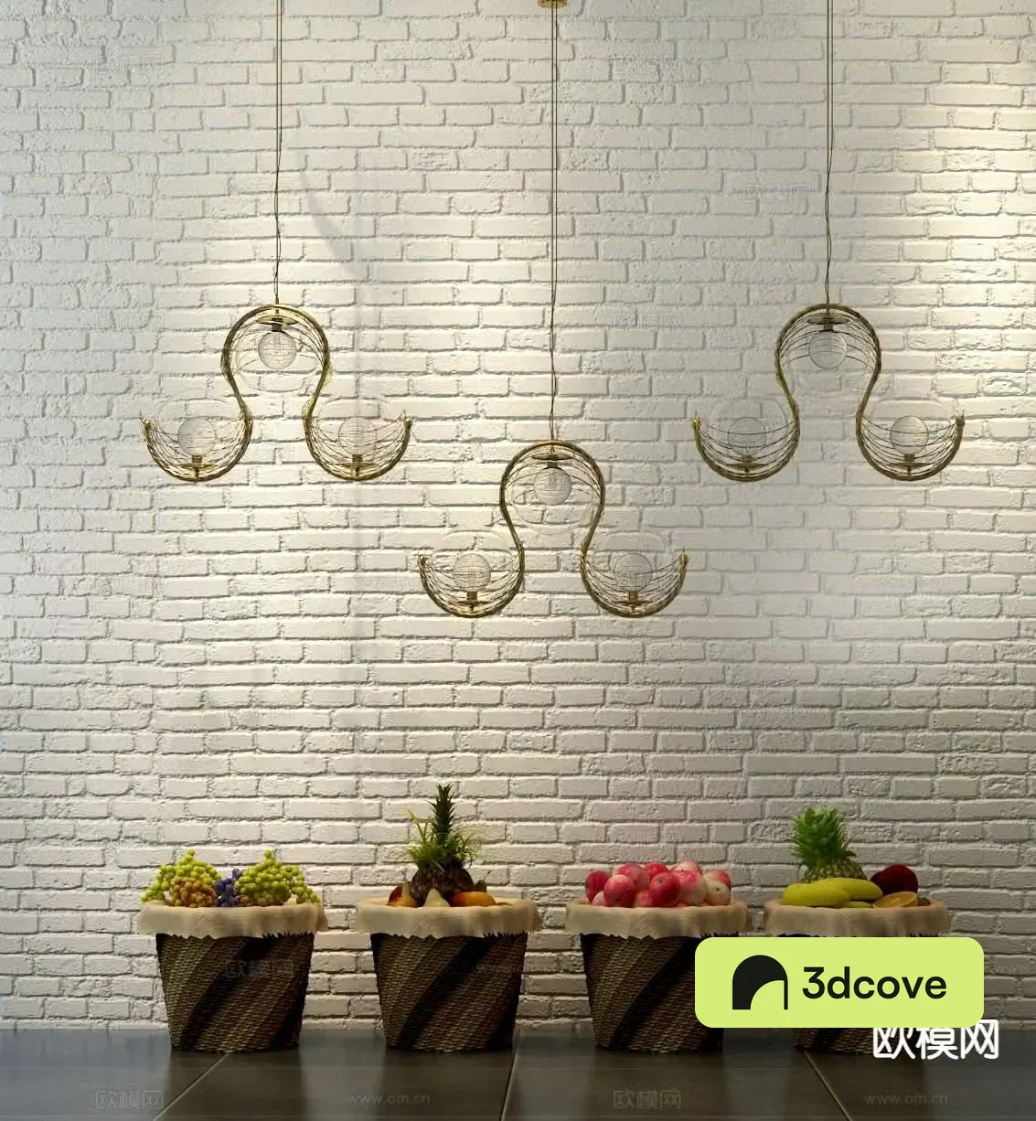 Bedside small chandelier
