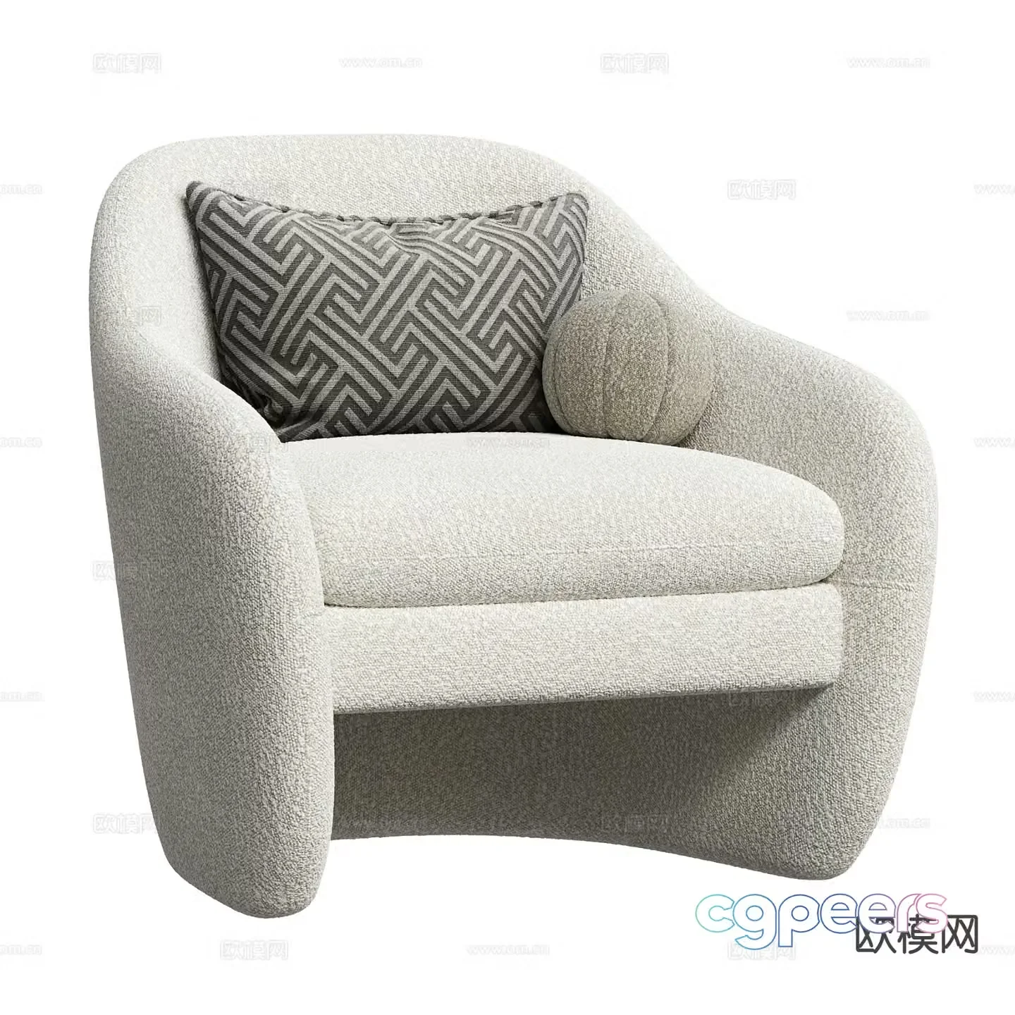 Single sofa leisure sofa 3d model