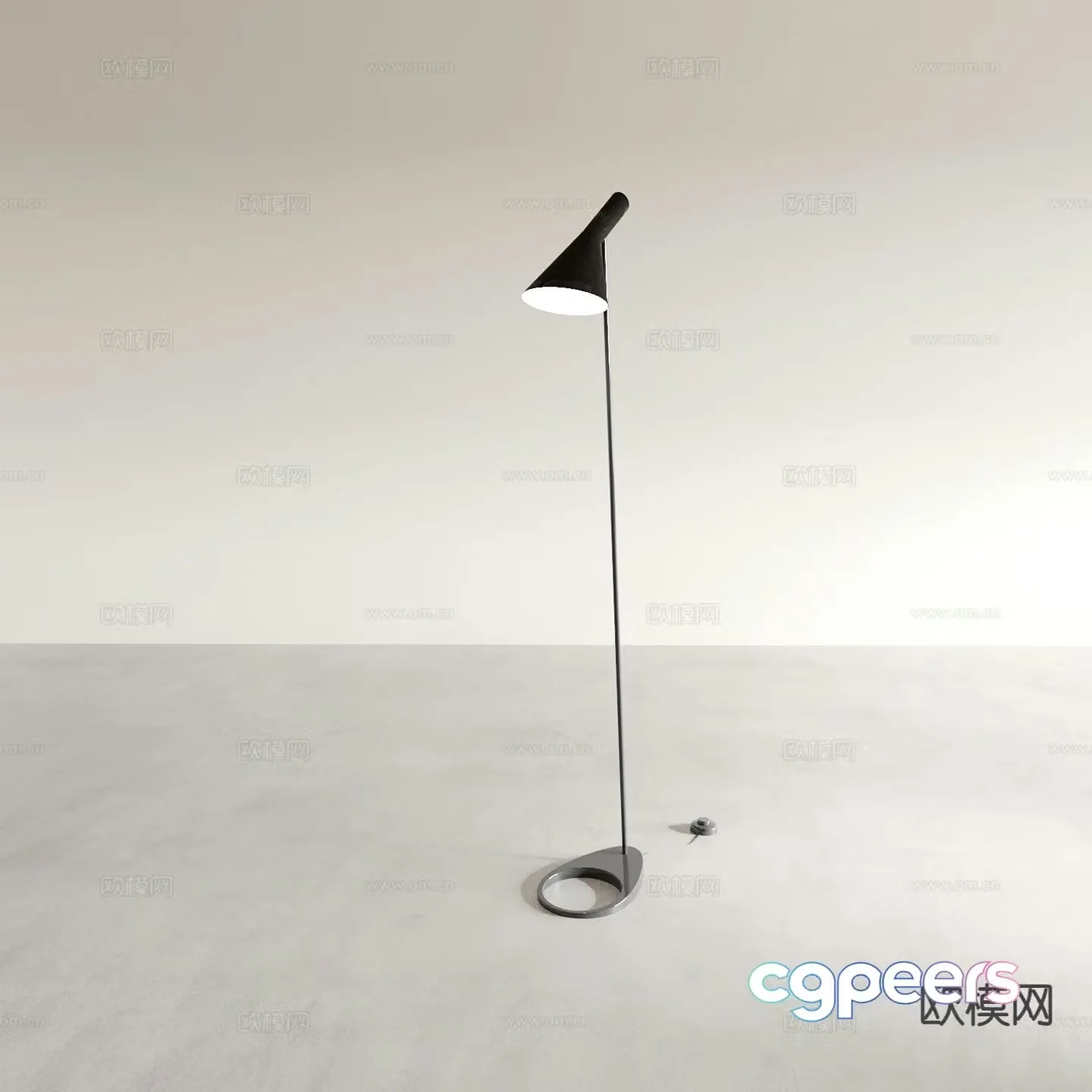 Minimalist floor lamp 3d model