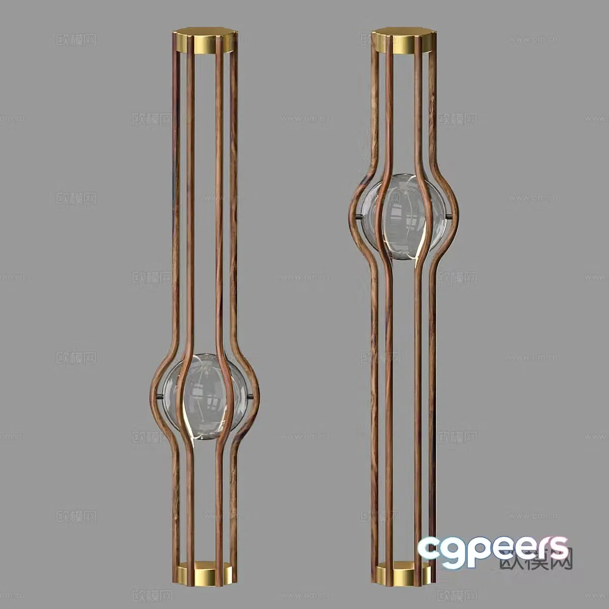 Modern light luxury minimalist floor lamp 3D model