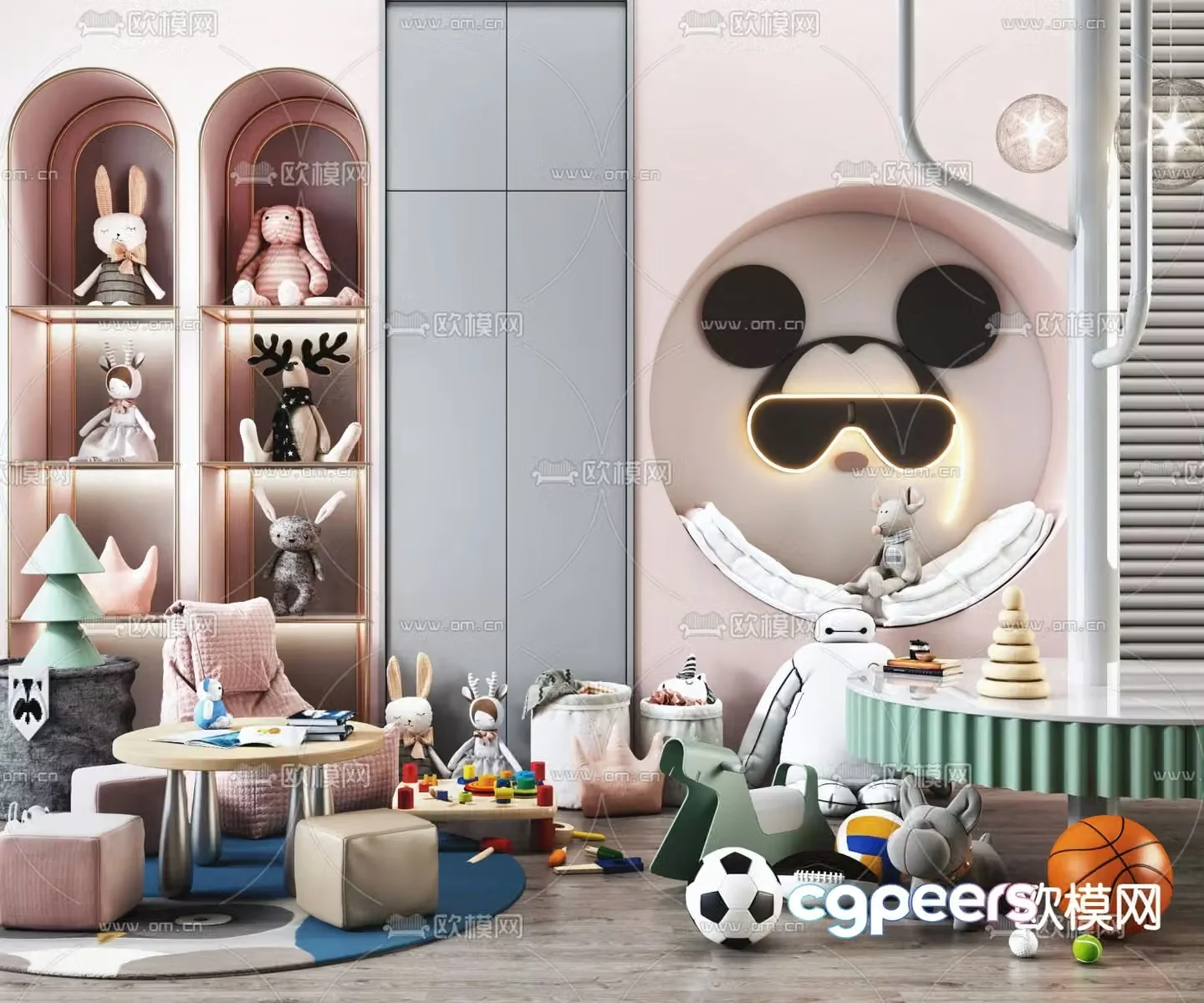 Modern children’s plush toy children’s products 3d model