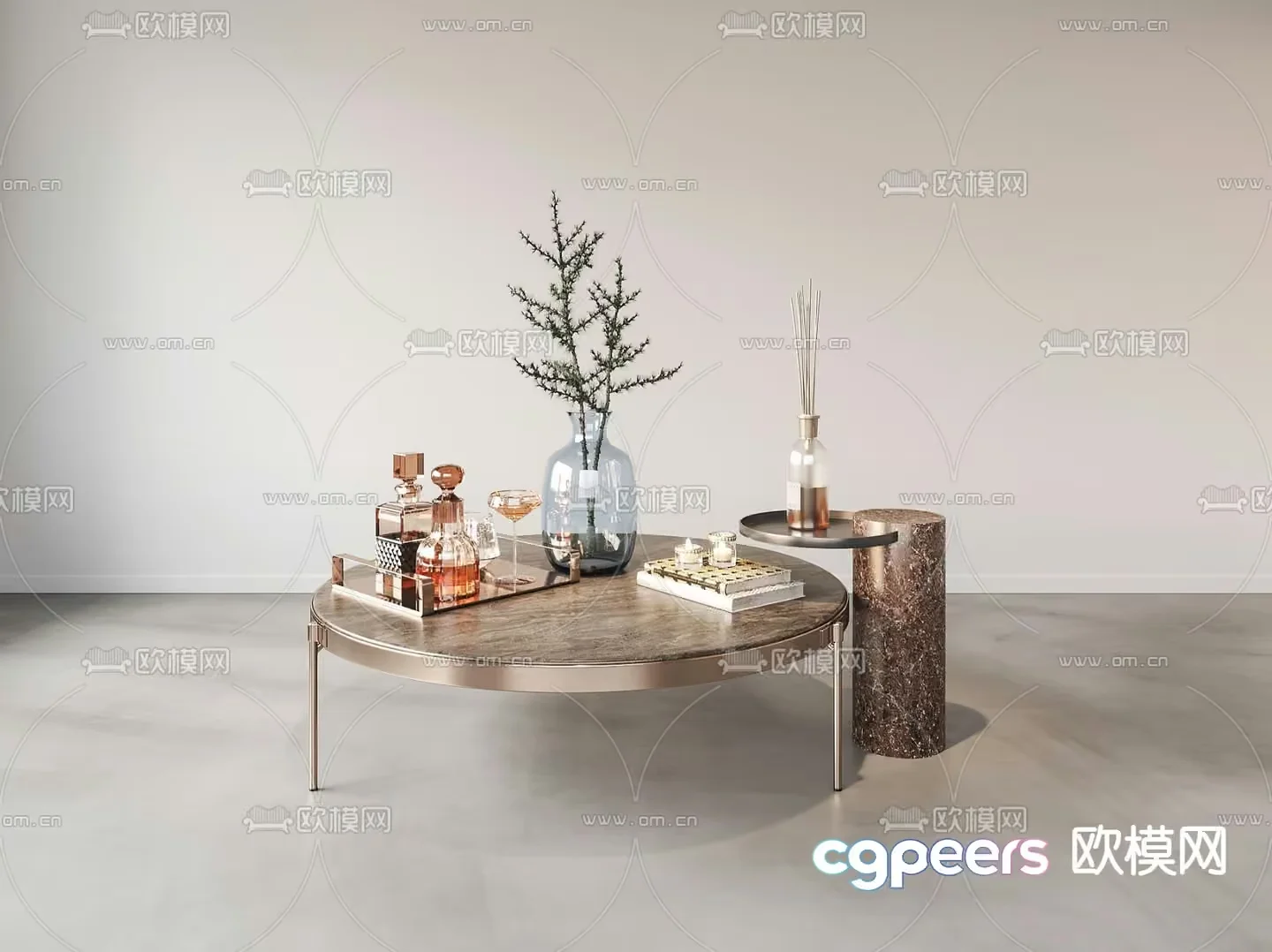 Modern Coffee Table 3D Model – 17664 – VRAY Render