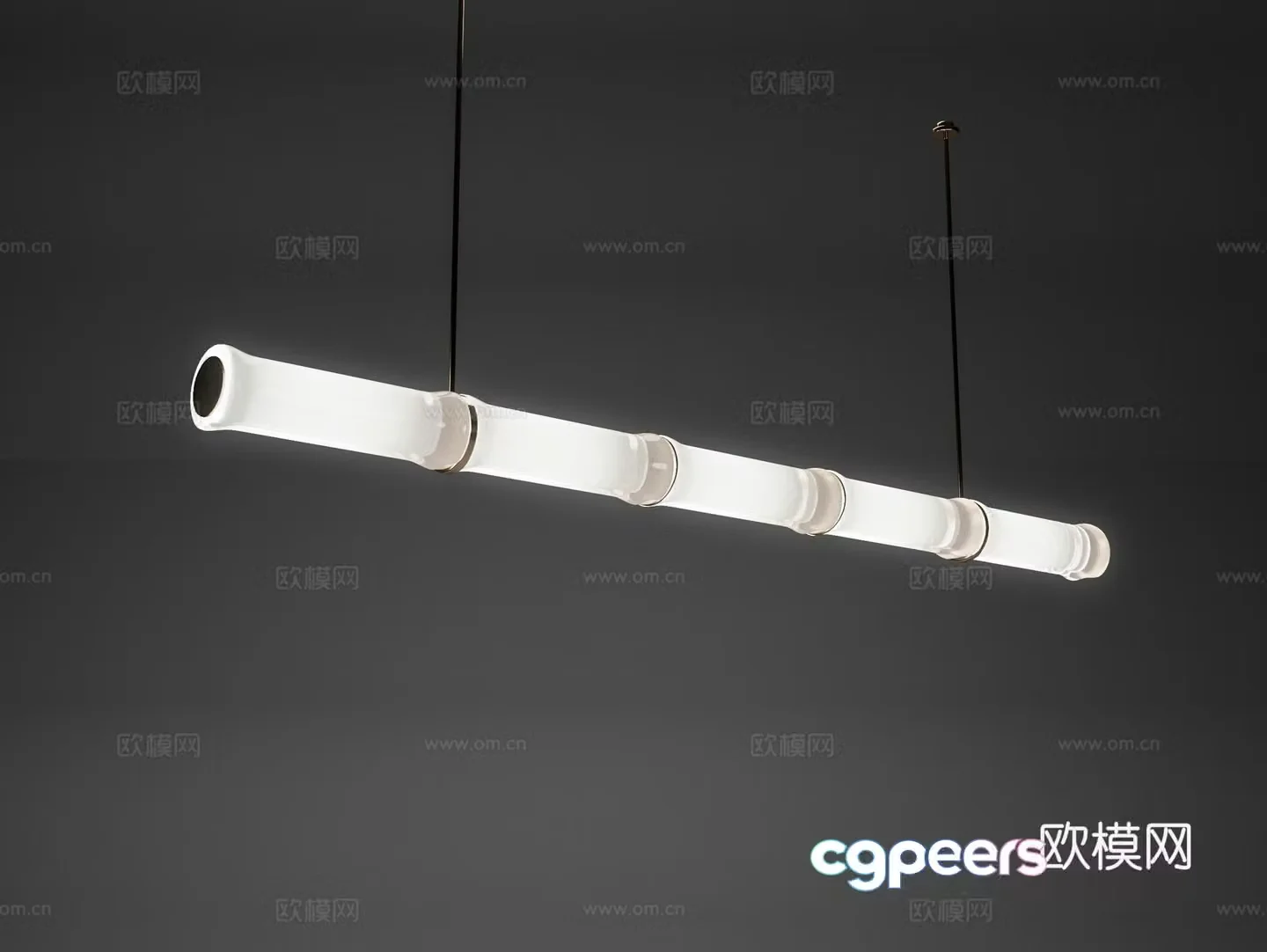 Bamboo chandelier 3d model