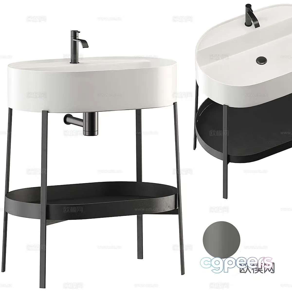 CONSOLLE NIC Wash Basin 3D Model