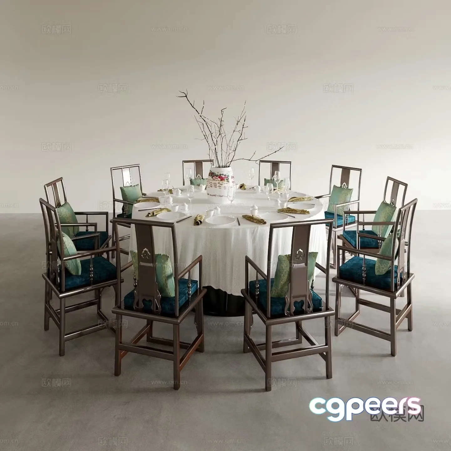 Dining table and chairs living and dining table and chairs dining table and chairs wine table and chair combination round wine table and chair 3D model