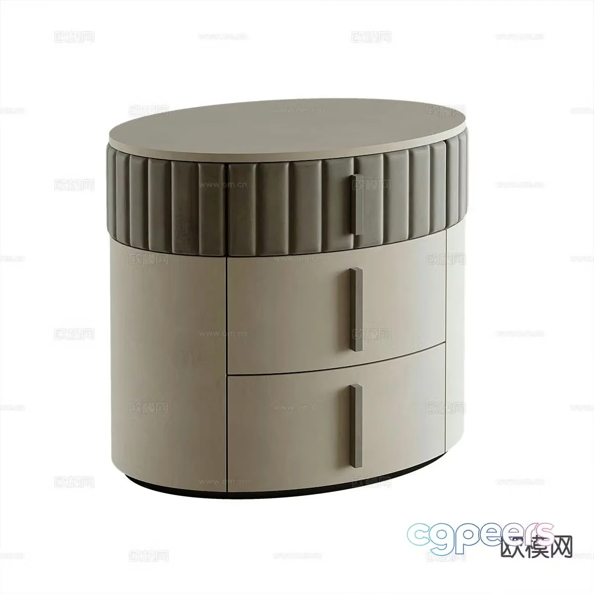 Italian bedside table 3d model