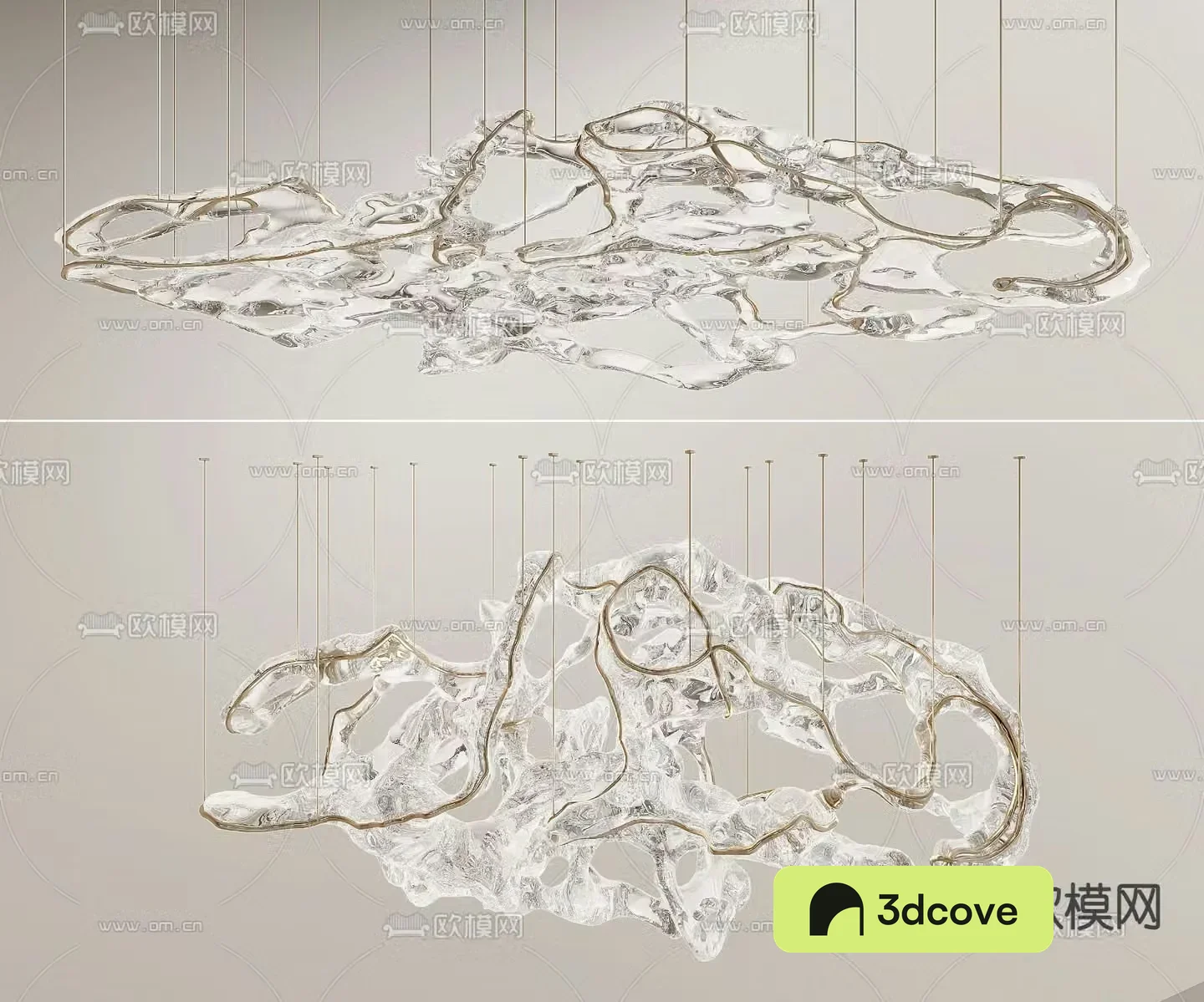 Light luxury style chandelier crystal chandelier