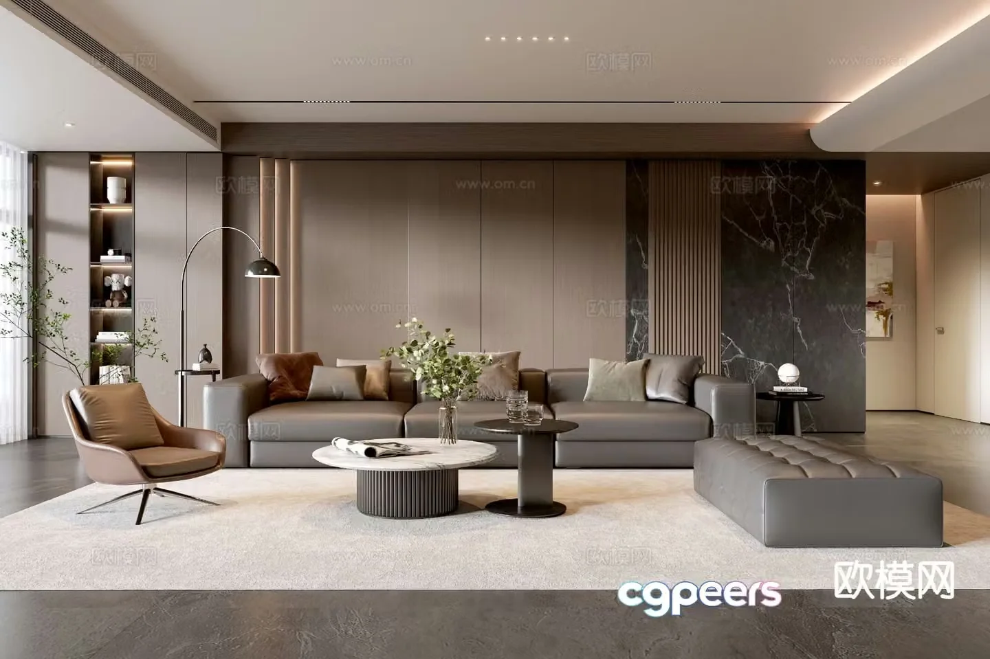 Italian living room 3d model