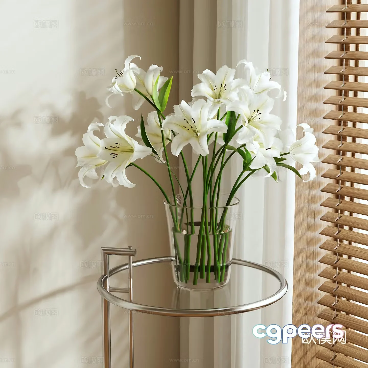 vase floral arrangement flowers flower arrangement 3d model