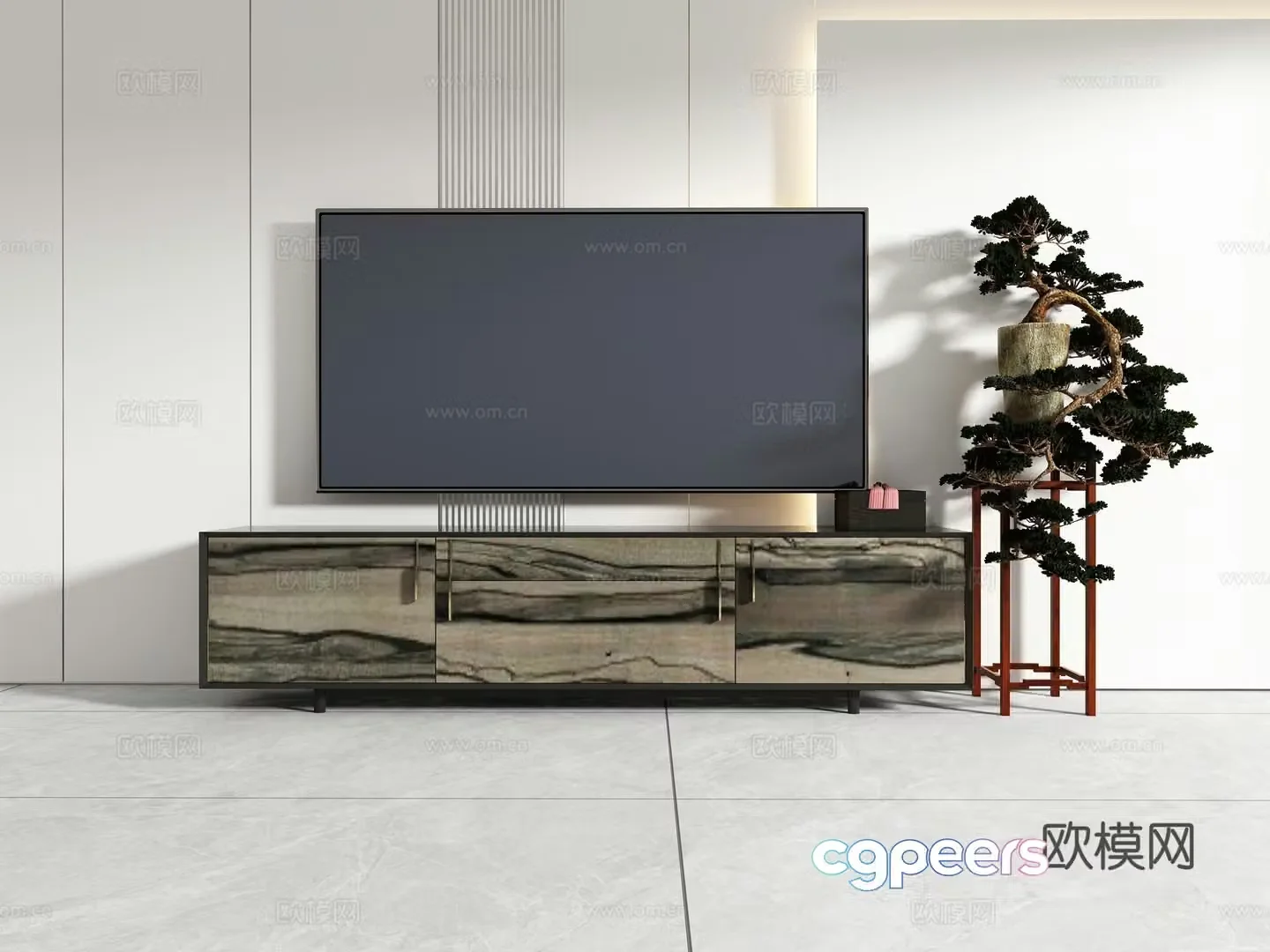 Chinese TV cabinet 3D model