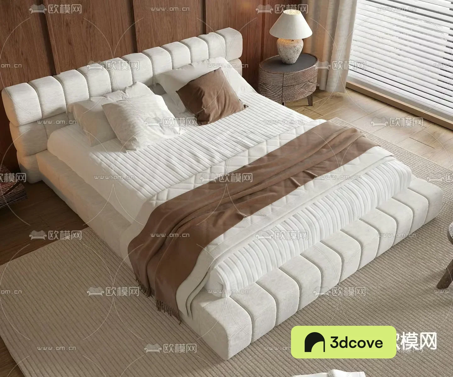 Medieval style double bed