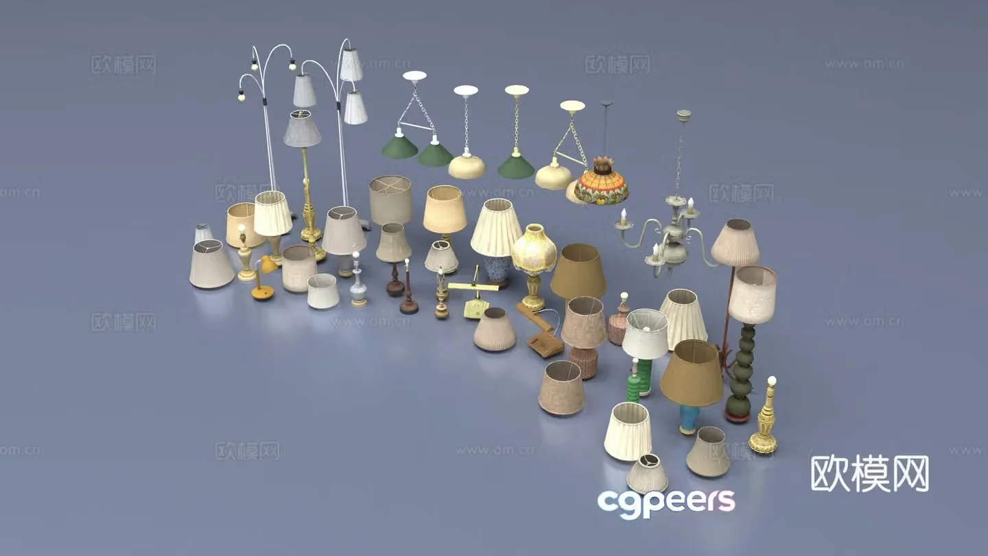 Lamp combination 3D model