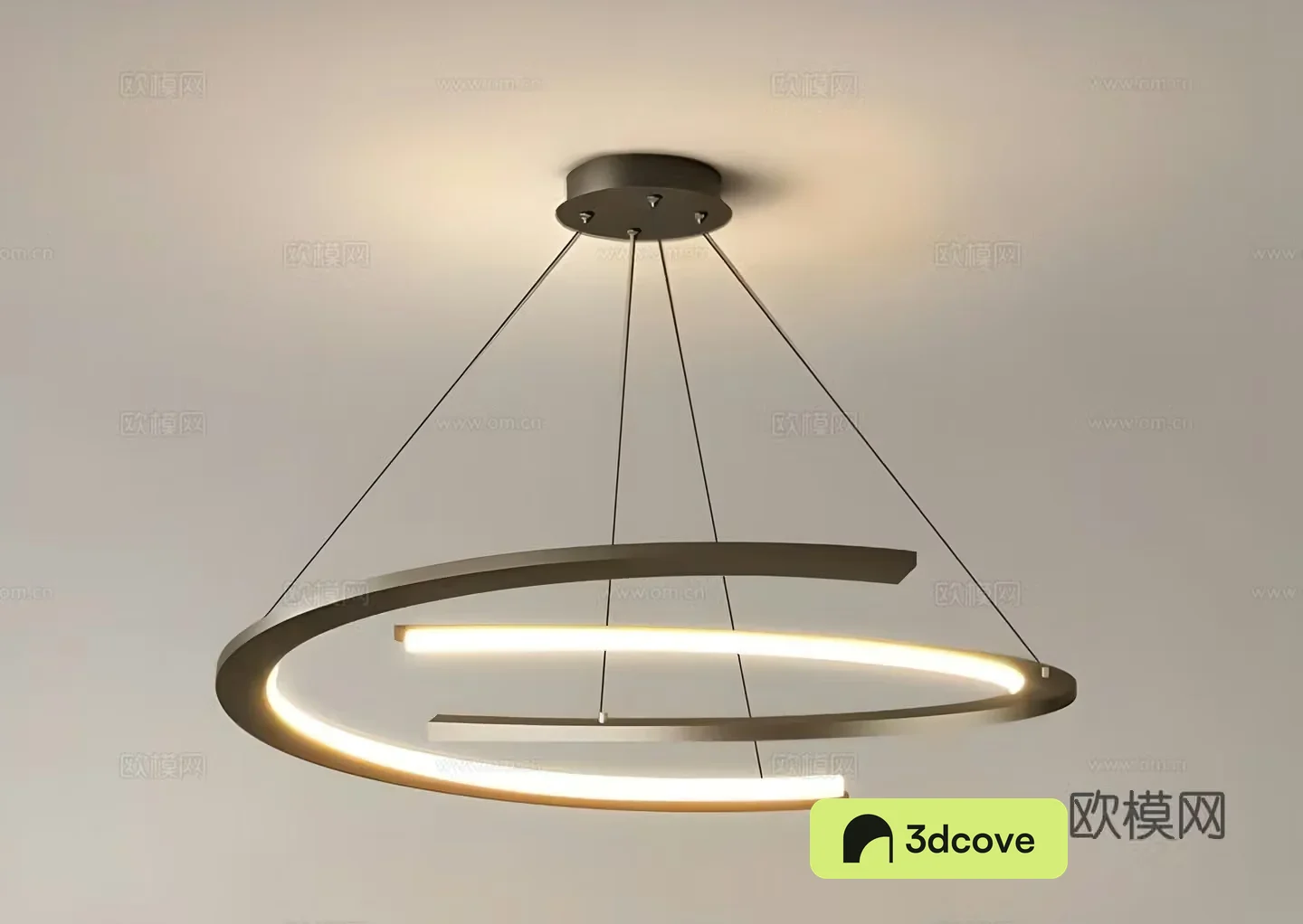 Modern ring chandelier decorative lamp