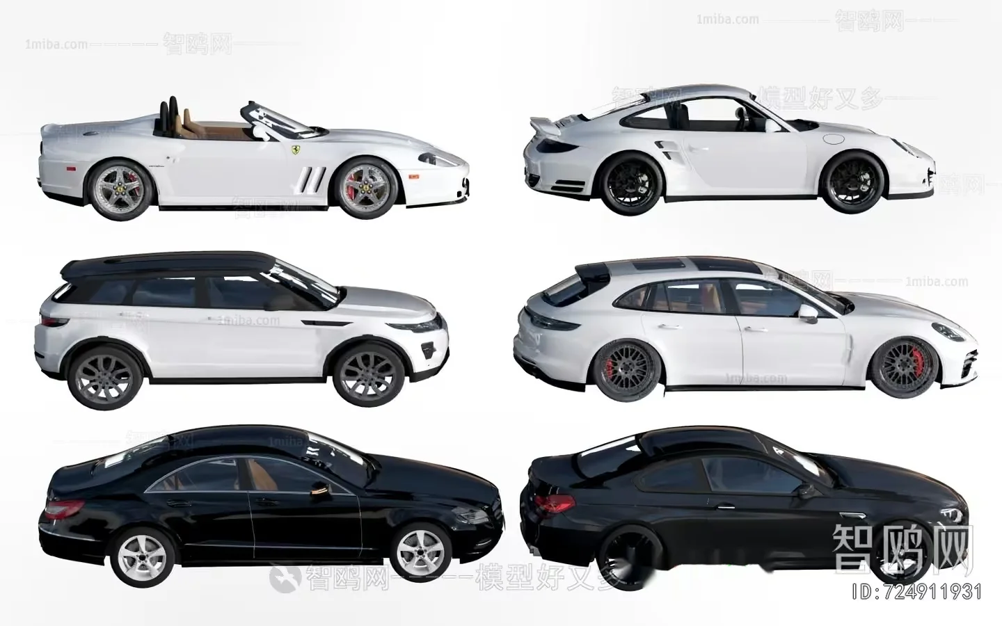 A Collection Of Cars 3D Model – 20800 – VRAY Render