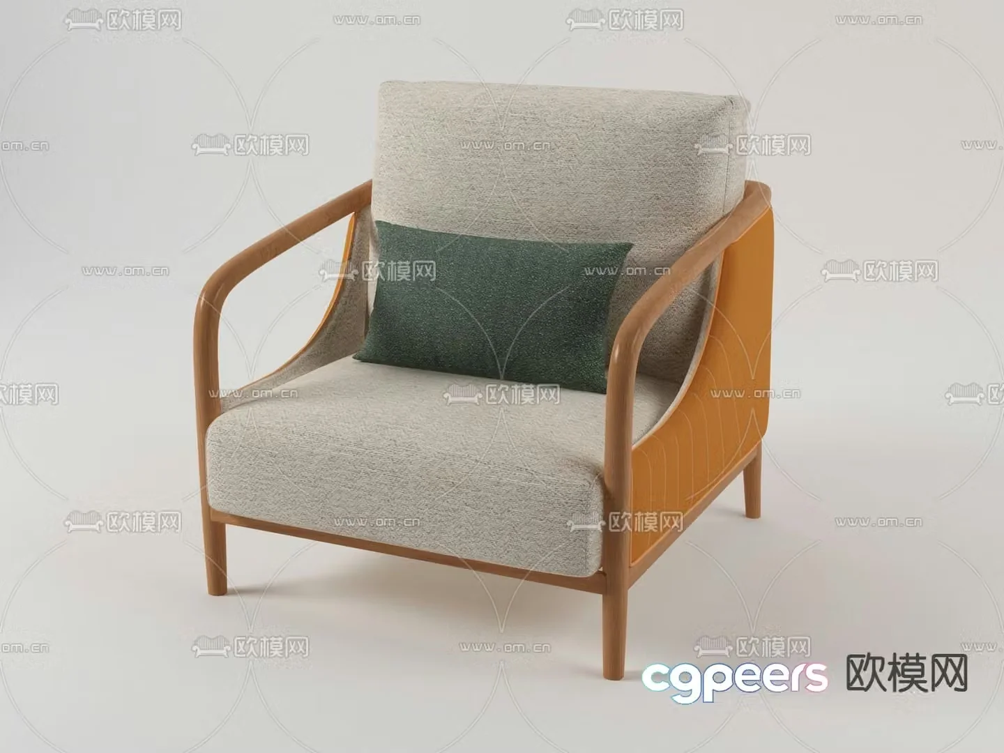 Single sofa 3d model