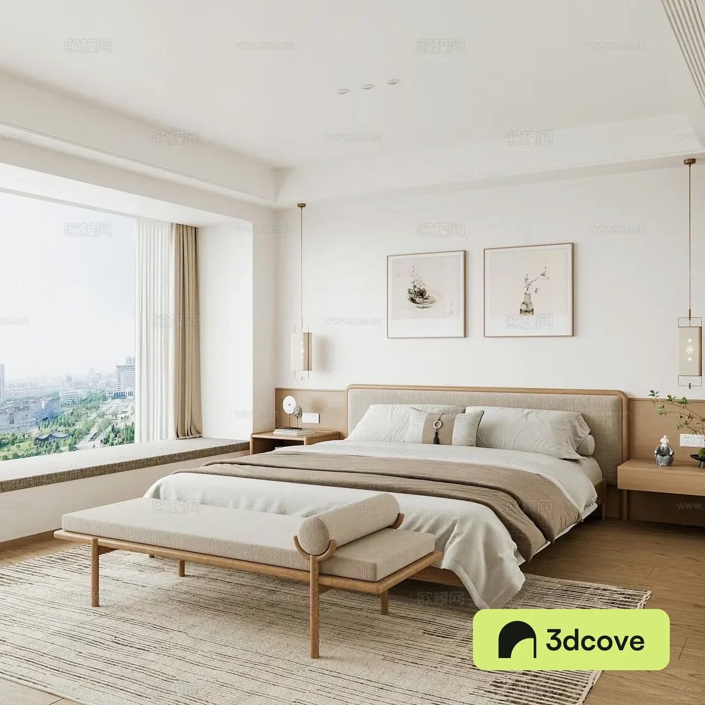 Modern home bedroom Modern bedroom Italian bedroom Simple bedroom Italian bed