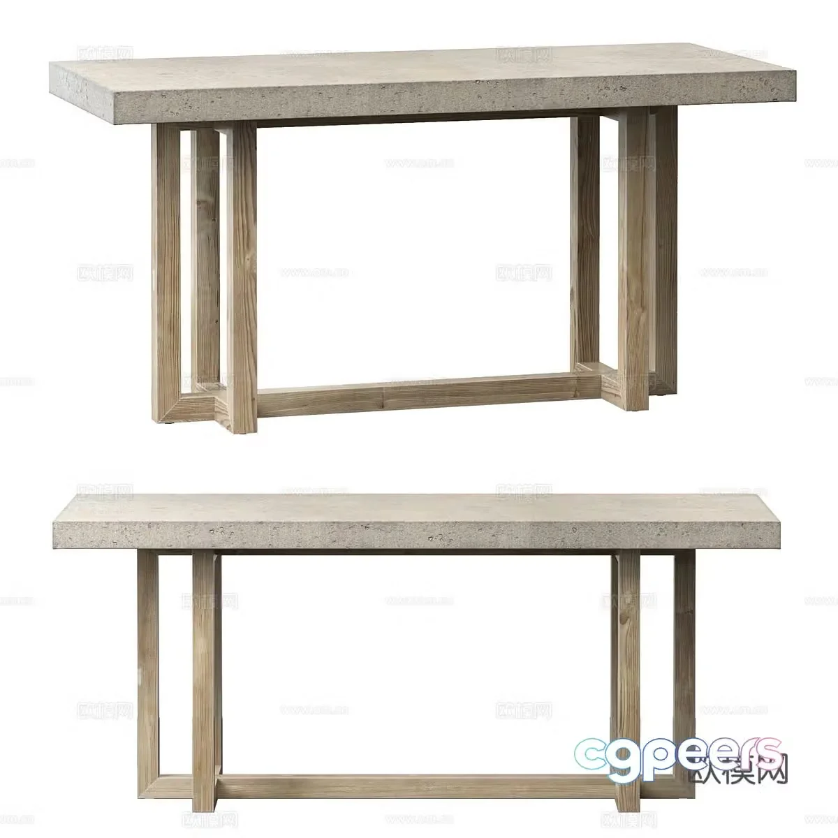 New Chinese style Heston desk 3D model