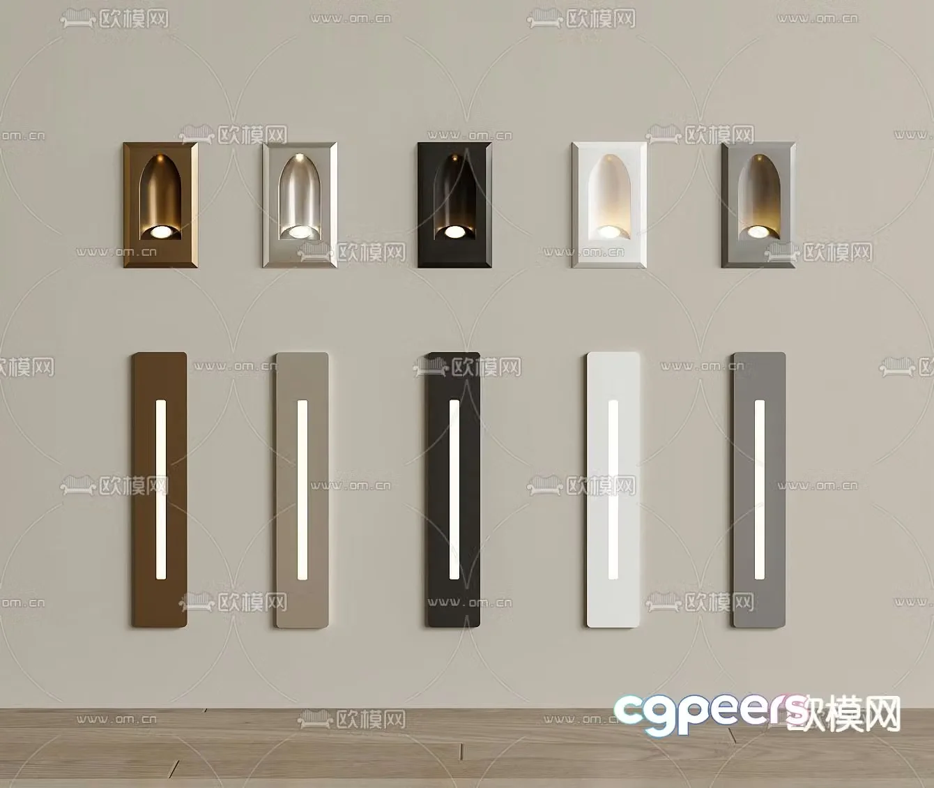 Sensor wall lamp infrared sensor lamp corridor lamp 3d model