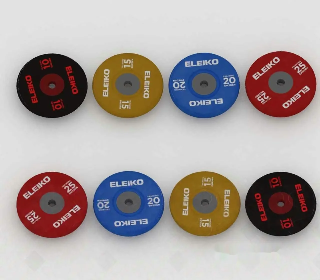 The Main Subject Is A Set Of Eight Round Objects With The Word Ele 3D Model – 16518 – VRAY Render
