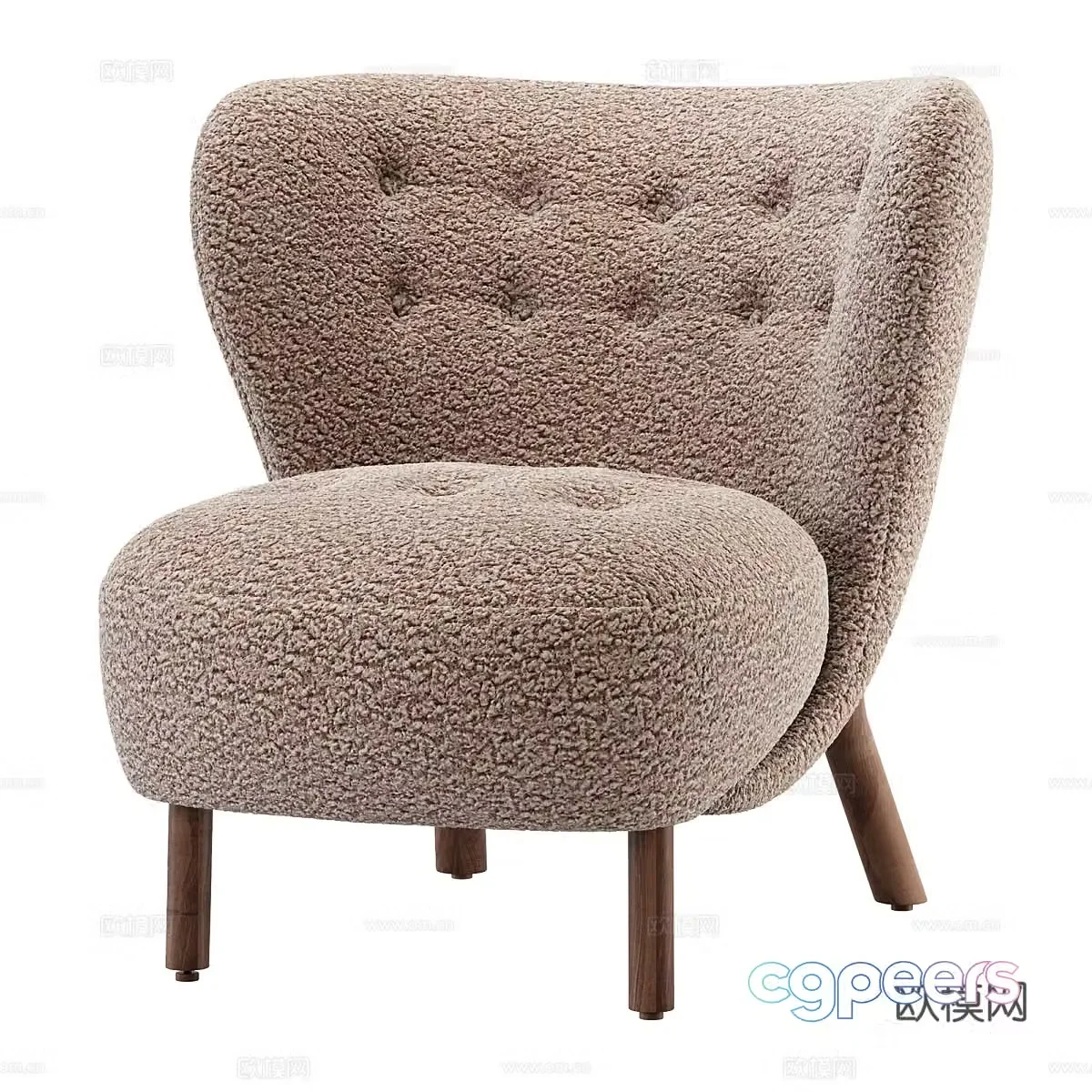 Single sofa leisure sofa 3d model