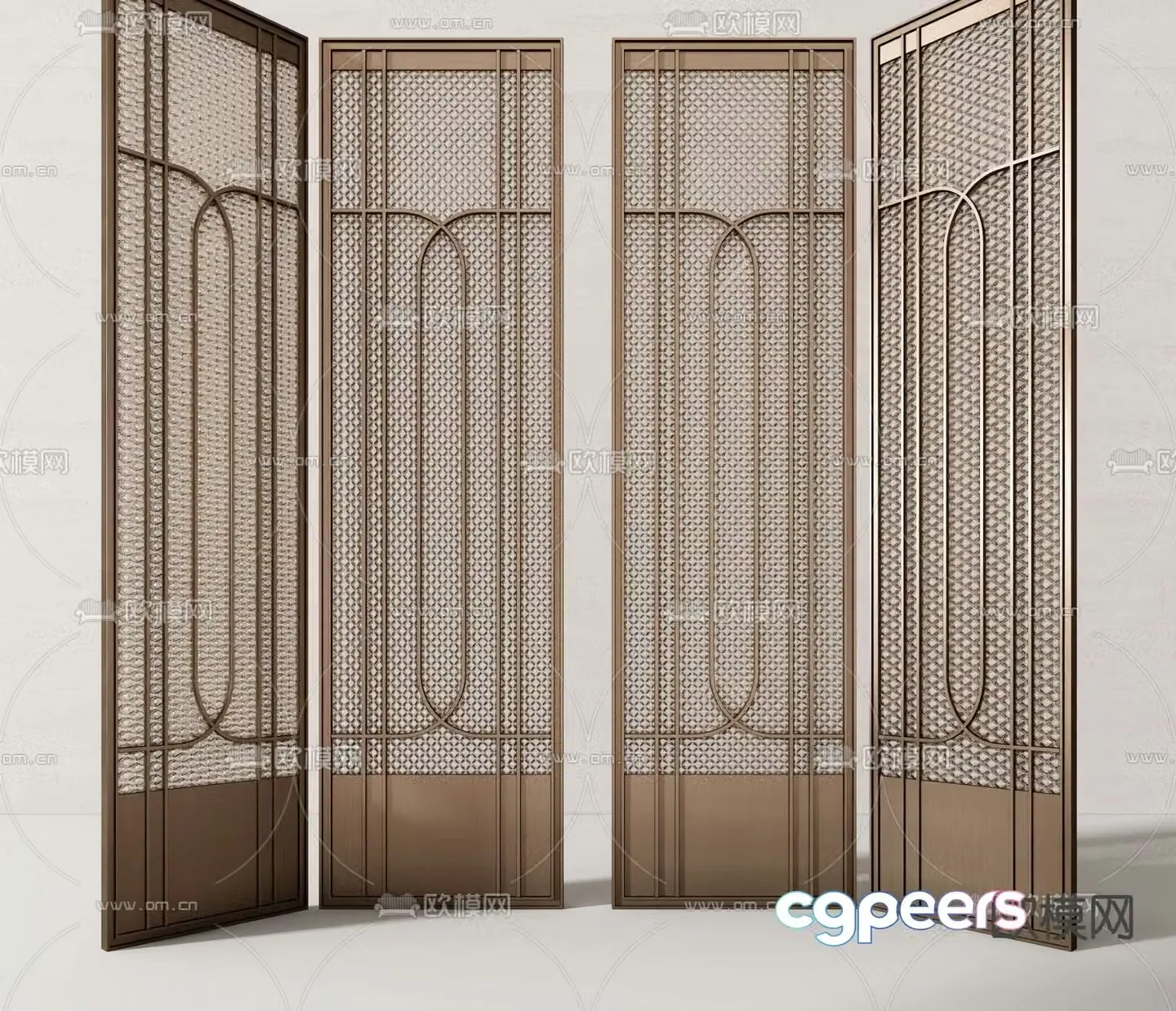 CCD Modern Metal Screen 3D Model