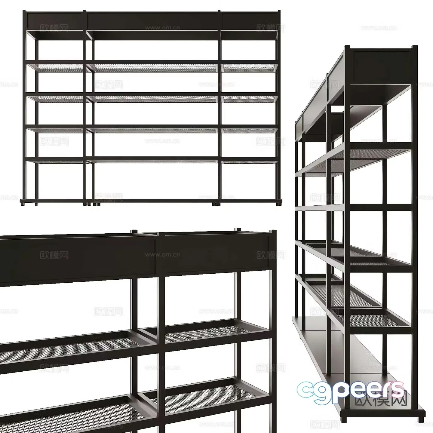 Modern storage shelf shelf 3d model