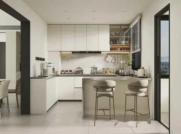 Modern White Kitchen 3D Model – 12953 – VRAY Render