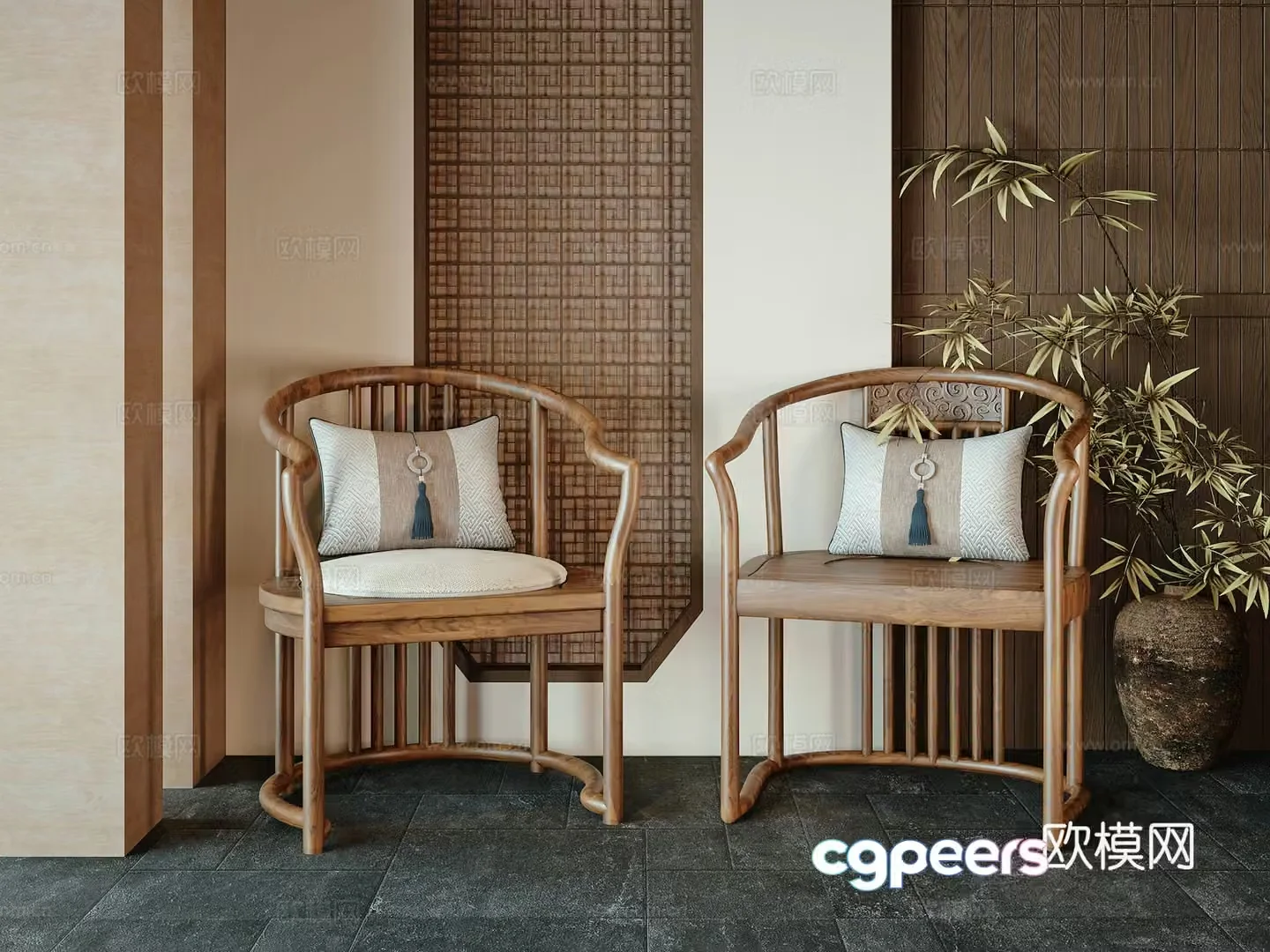 New Chinese chair 3d model