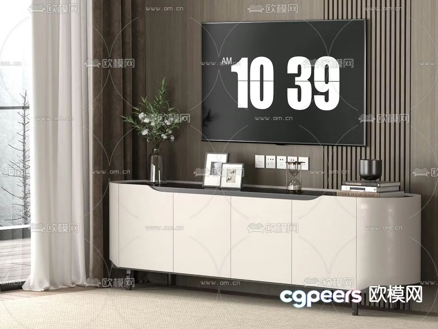 Modern TV cabinet 3d model