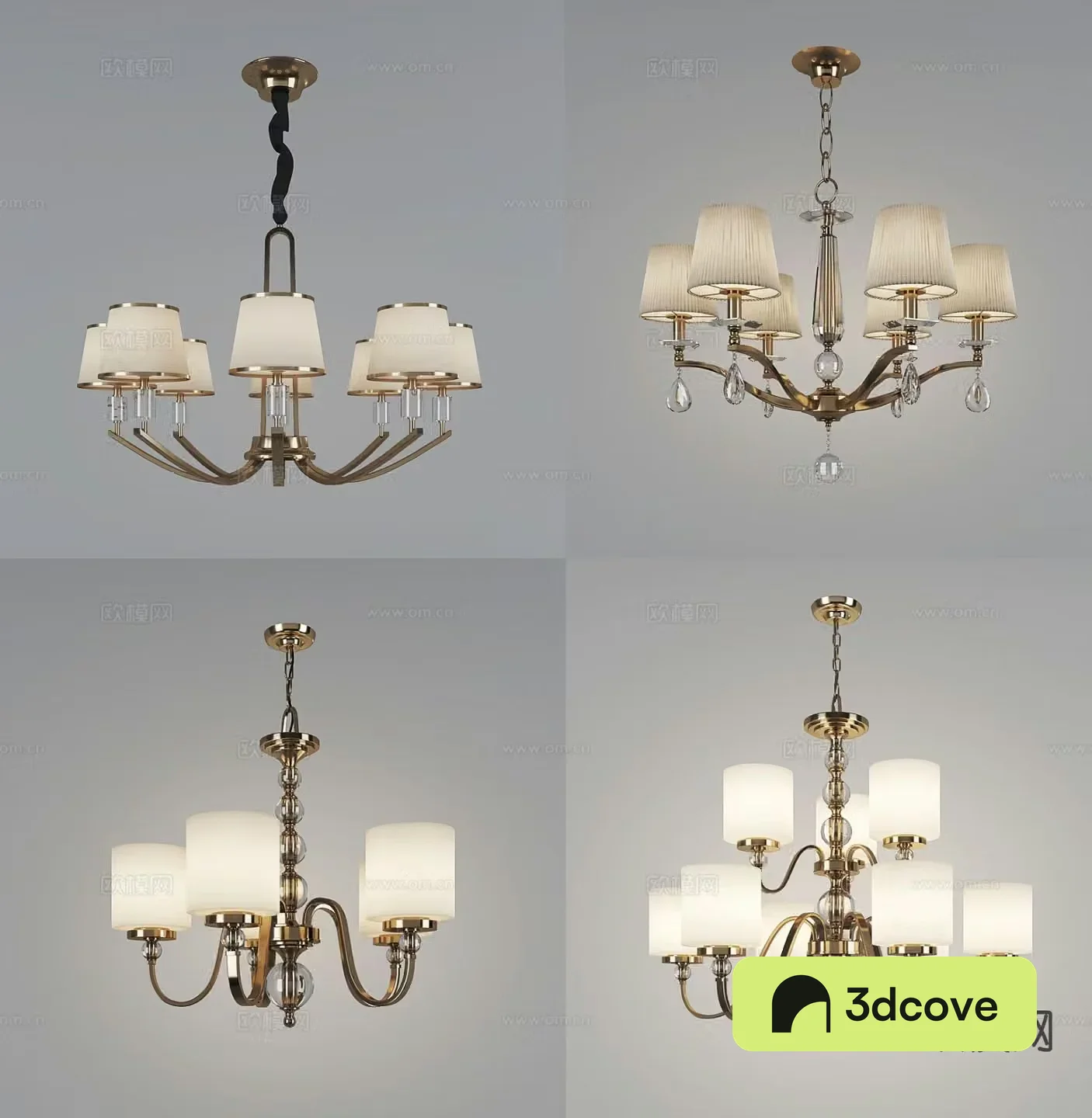 Simple European chandelier crystal chandelier simple European modern chandelier