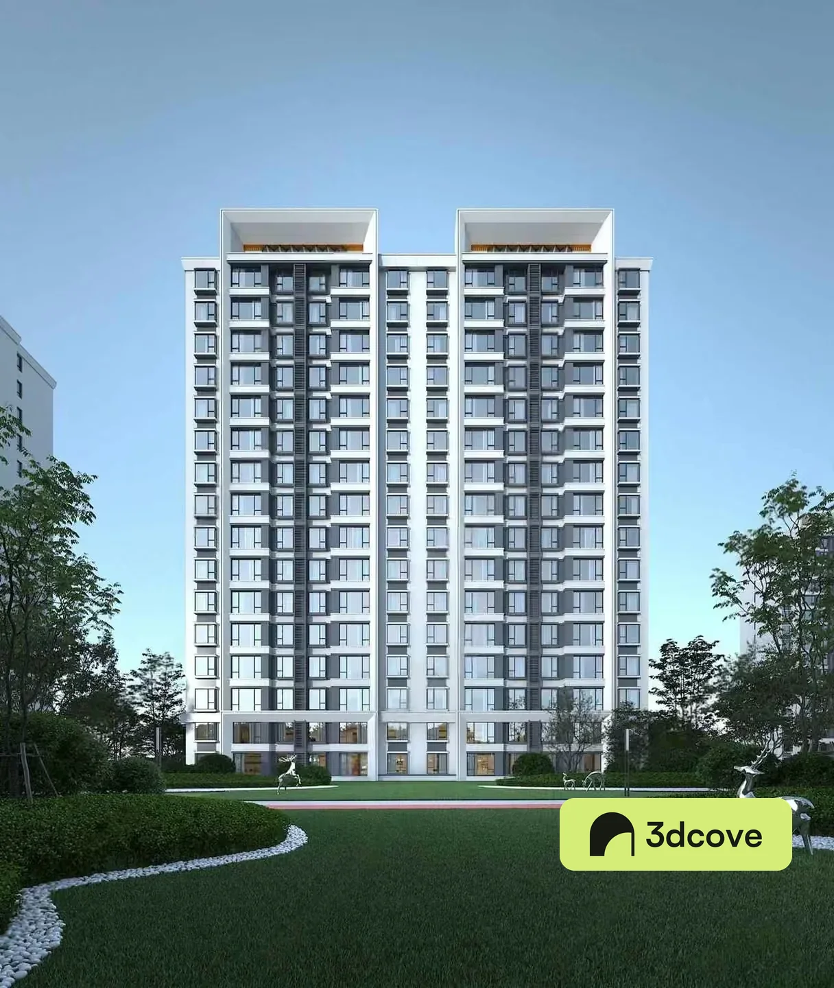 A Tall Apartment Building