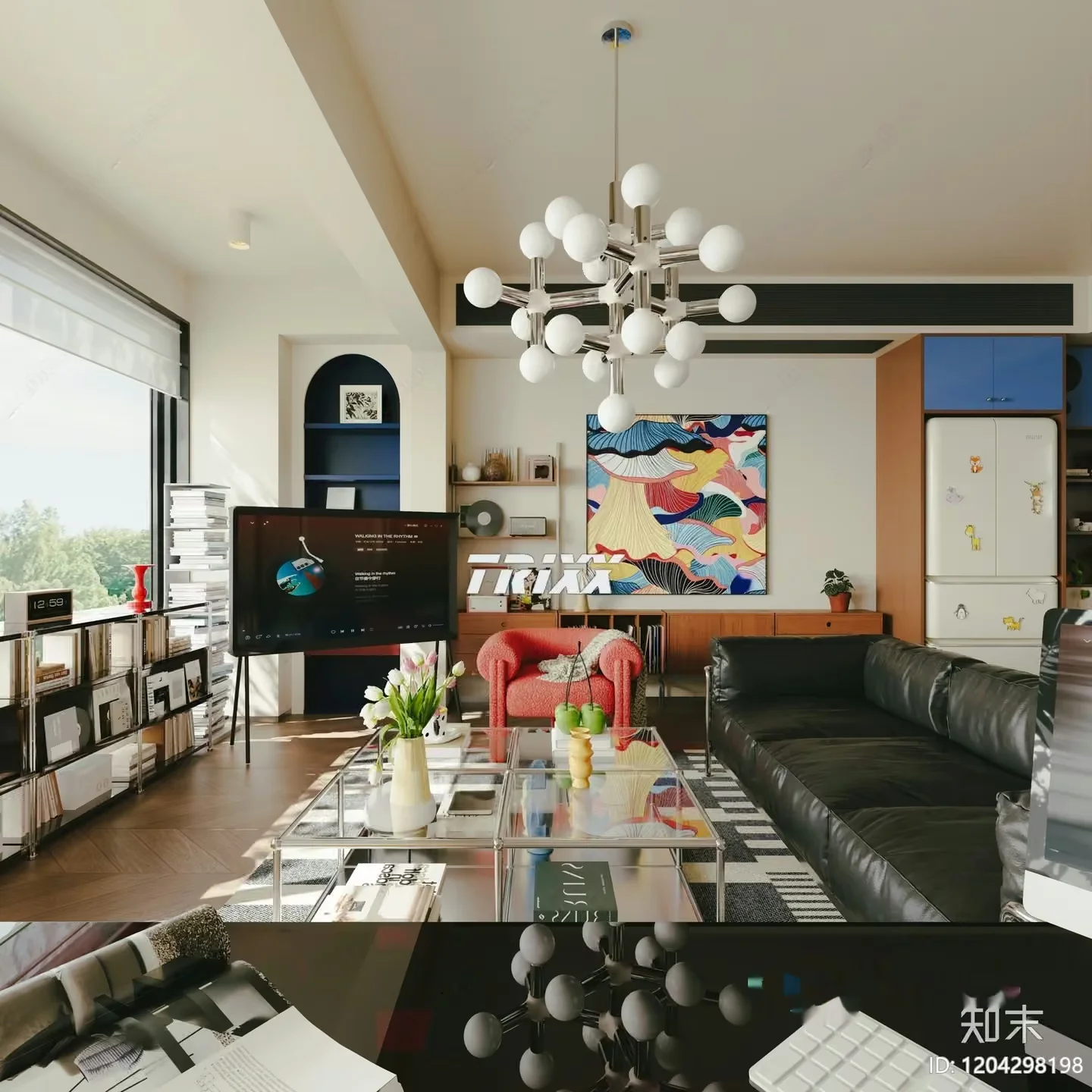 Modern Living Room 3D Model – 11247 – VRAY Render