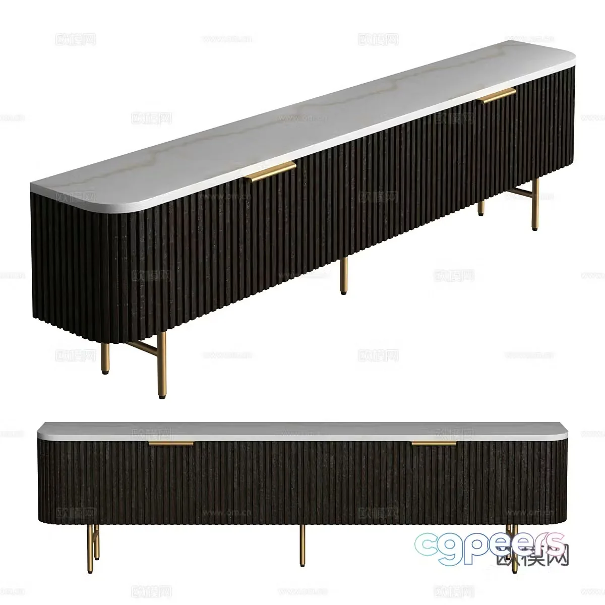 Modern TV cabinet 3d model