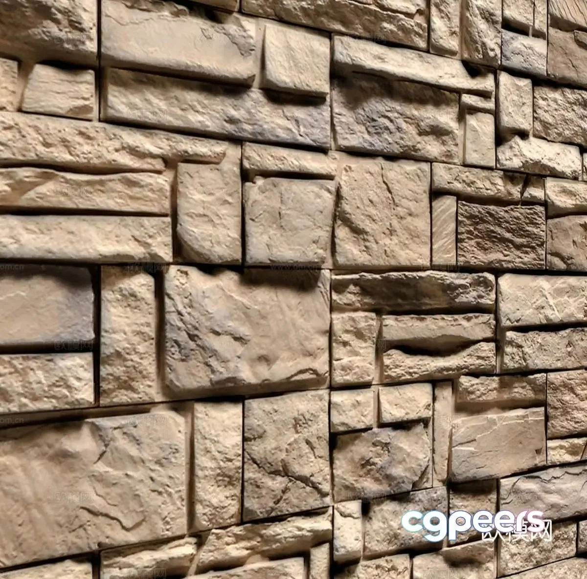 Retro brick wall antique wall tiles Exterior wall stone bricks Exterior wall tiles Stone brick exterior wall stone brick cultural wall 3D model