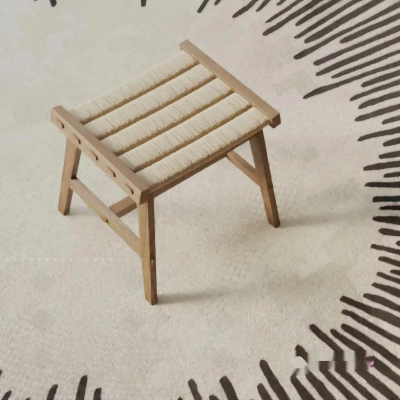 Simple Wooden Stool 3D Model – 5987 – VRAY Render