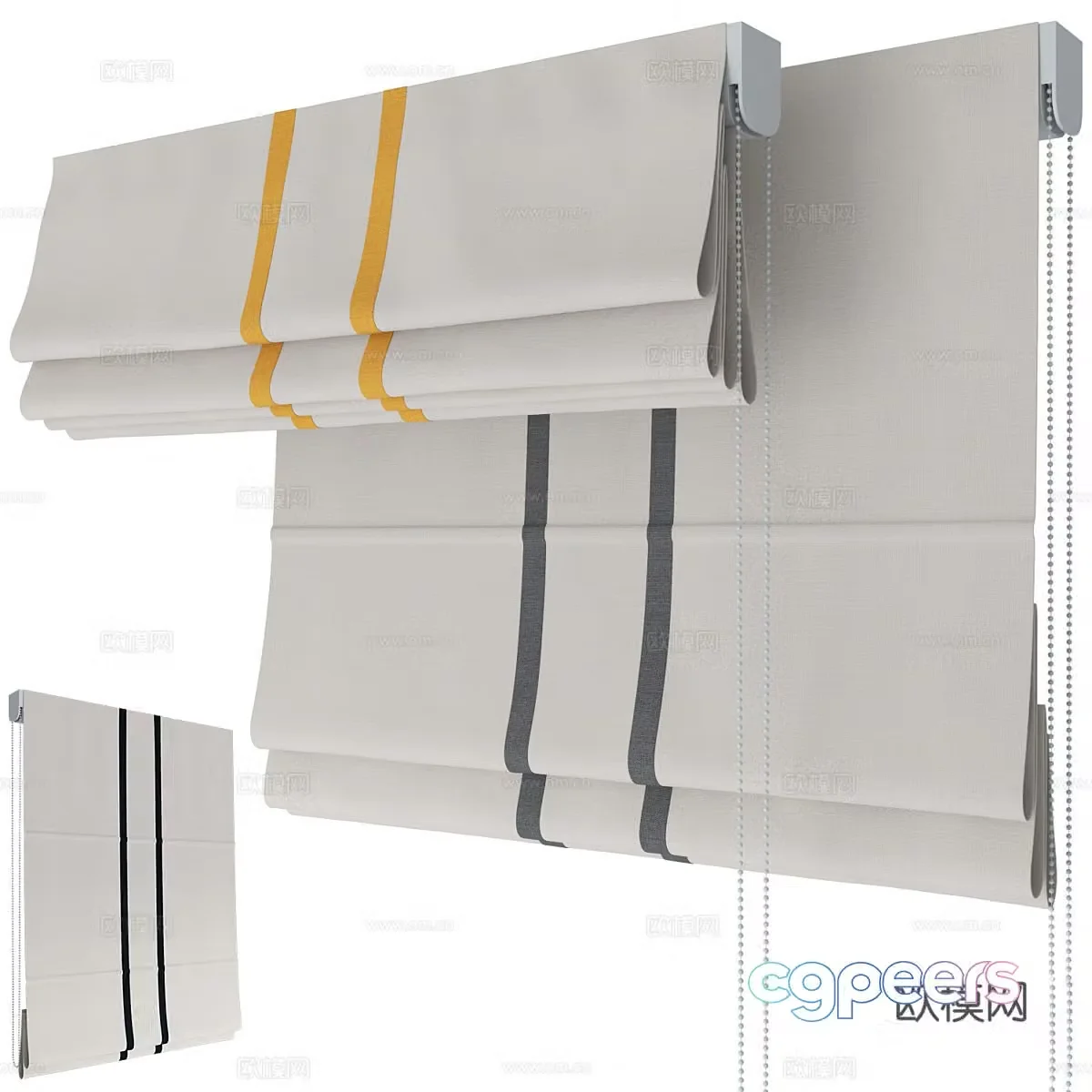 Roman blind 3d model