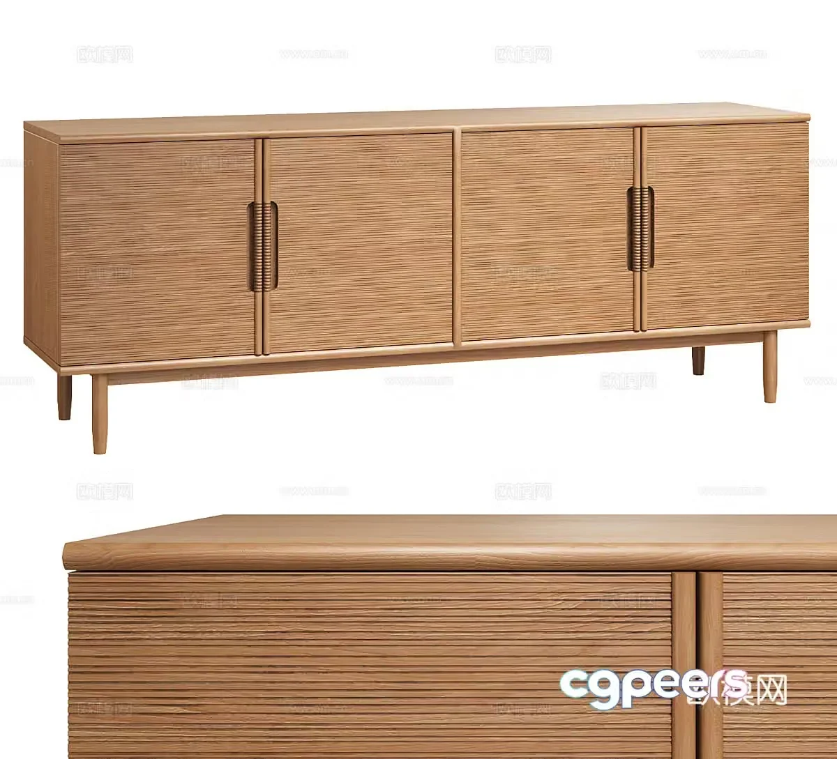 Solid wood TV cabinet log TV cabinet low cabinet decorative cabinet storage cabinet storage cabinet wooden cabinet 3d model