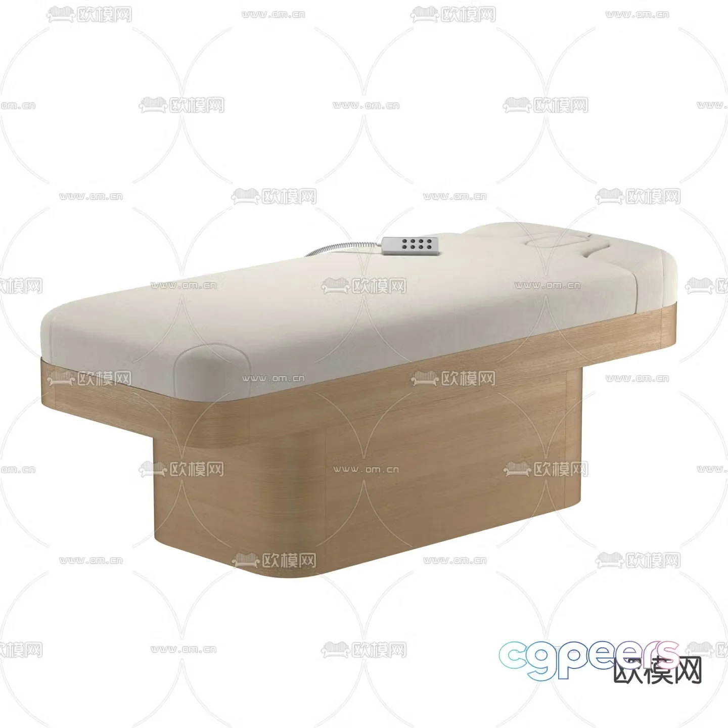 Modern remote control massage stool 3d model