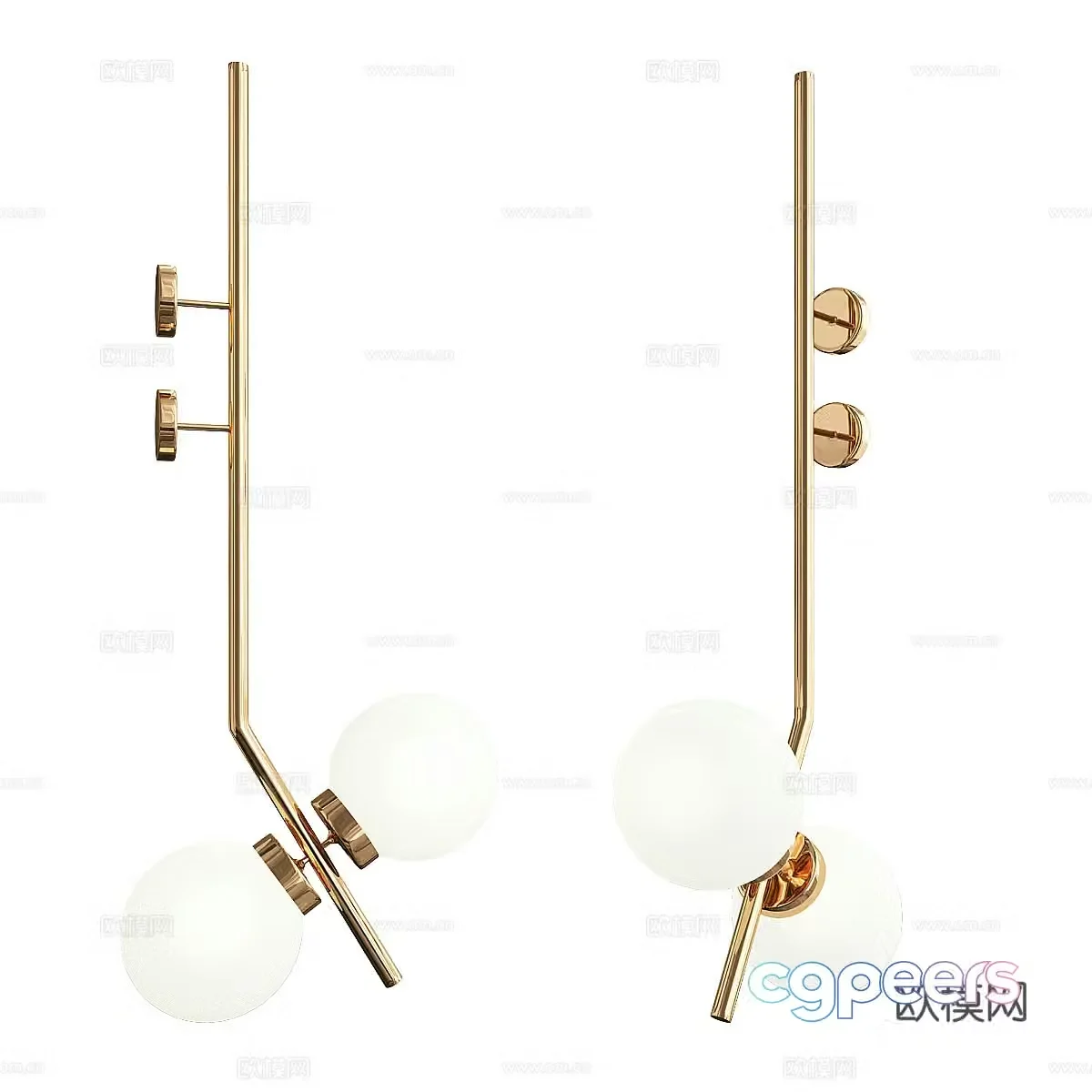 Light luxury wall lamp 3D model