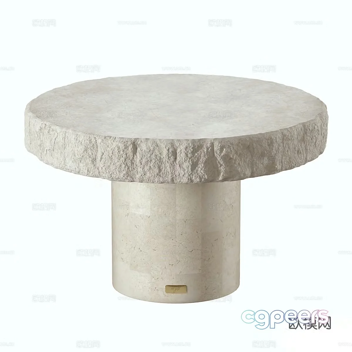 Wasabi Stone Table Coffee Table 3D Model