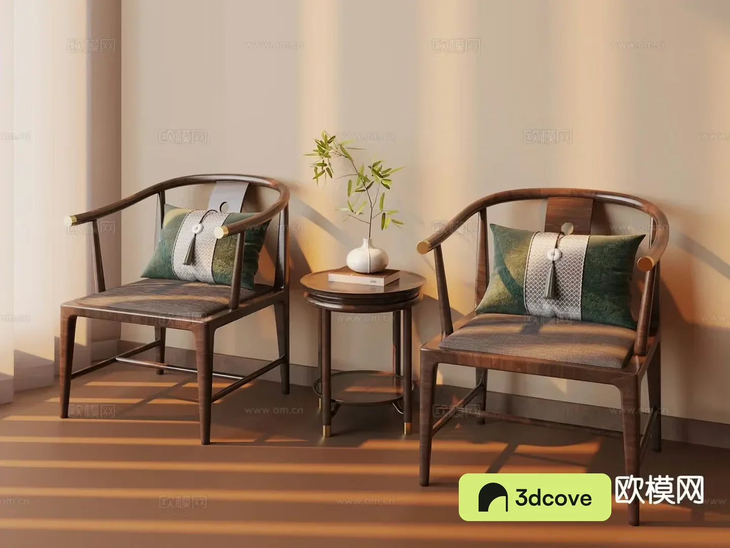 New Chinese style leisure chair armchair