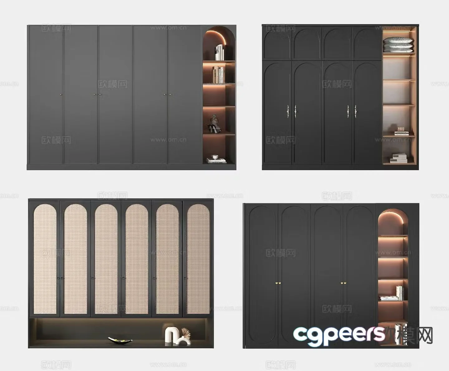 French wardrobe 3d model