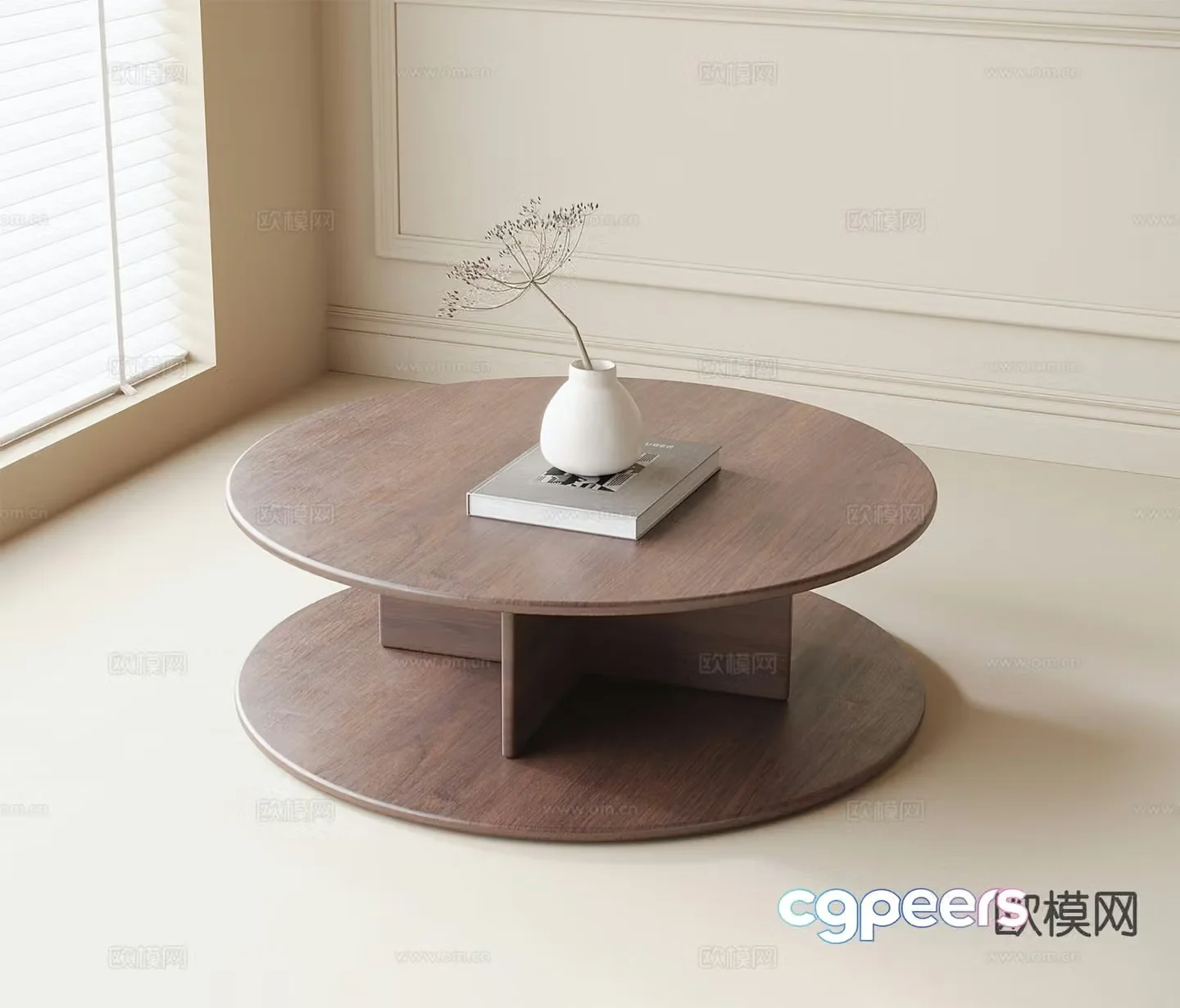 Medieval style coffee table 3D model