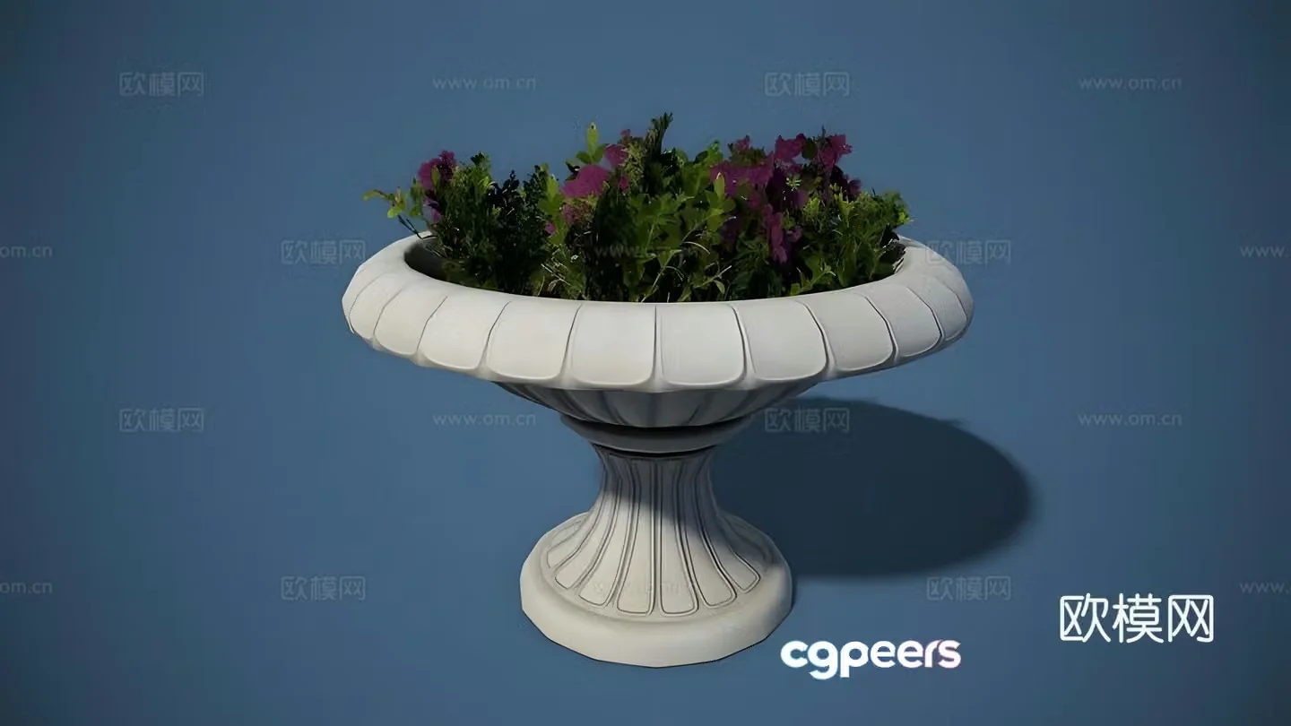 Flower bowl 3D model